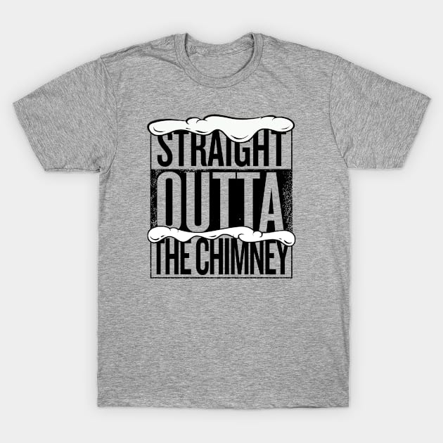 Straight Outta The Chimney Christmas T-Shirt by Rebus28